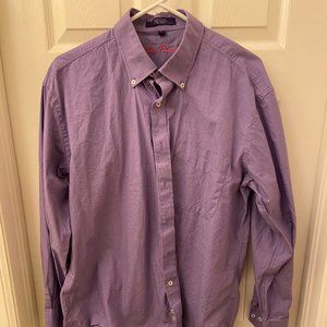 Alan Flusser Dress Shirt/Mens (Large) Purple color